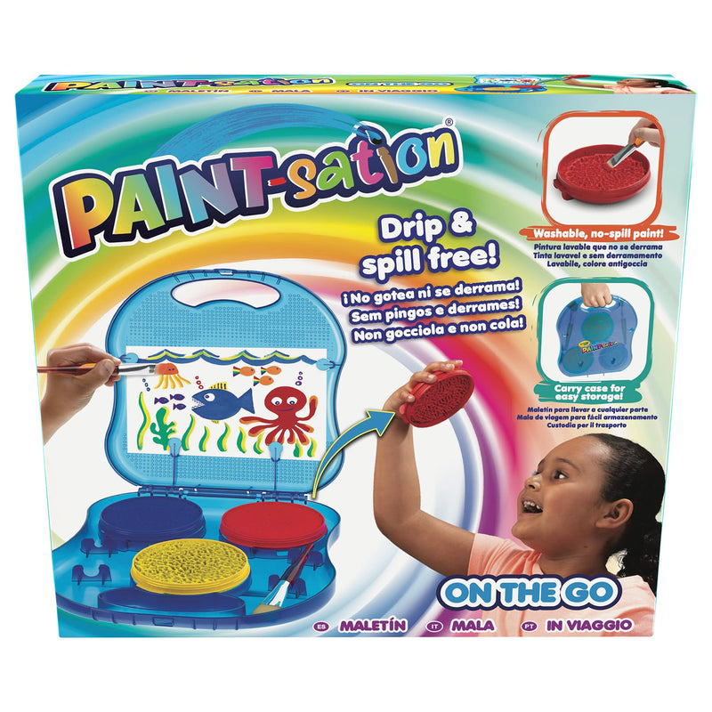 Goliath- Paintsation Pintura Que No Gotea. En maletín para Llevar a Cualquier Parte. Incluye Arte niñas. A Partir de 3 años. Actividades Creativas, Multicolor (920869