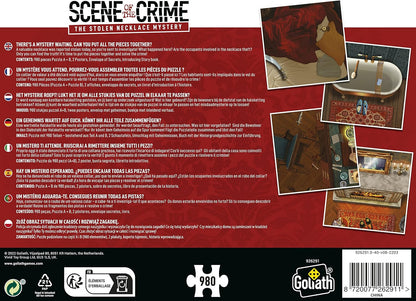 Scene of the Crime: The Stolen Necklace Mystery | 2-in-1 Jigsaw Puzzle with a Hidden Reveal! | Put the Pieces Together to Solve the Mystery | Ages 14+