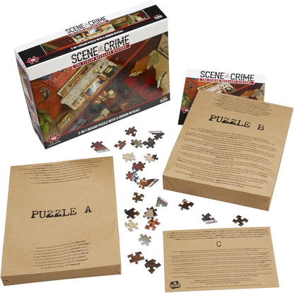 Scene of the Crime: The Stolen Necklace Mystery | 2-in-1 Jigsaw Puzzle with a Hidden Reveal! | Put the Pieces Together to Solve the Mystery | Ages 14+