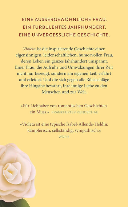 Violeta: Roman | Der Bestseller | Eine außergewöhnliche Frau. Ein turbulentes Jahrhundert. Eine unvergessliche Geschichte