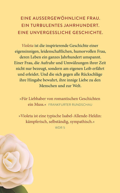 Violeta: Roman | Der Bestseller | Eine außergewöhnliche Frau. Ein turbulentes Jahrhundert. Eine unvergessliche Geschichte