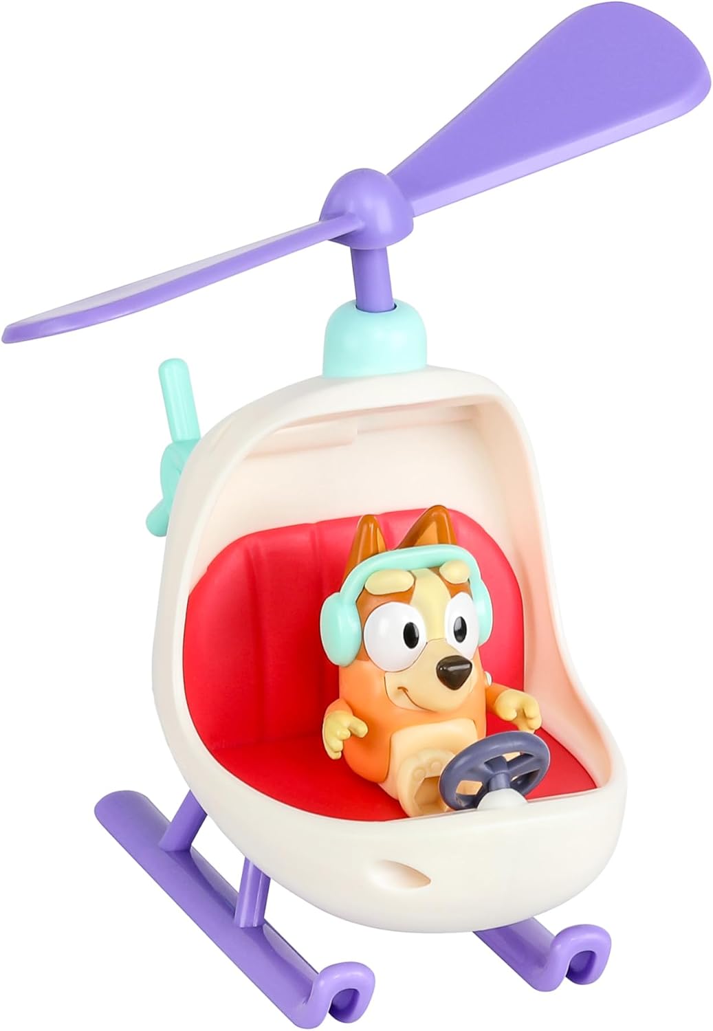 Bluey Voertuig en figuurpakket Bingo's helikopter met 2,5 inch bingo figuur en gereedschap accessoires