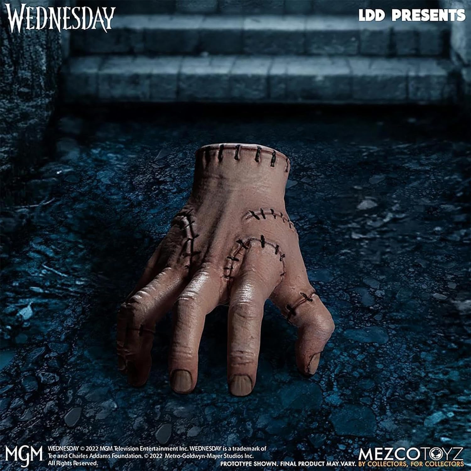 Mezco LDD Presents Wednesday Doll Black/White, 100% Plastic, Gift Boxed
