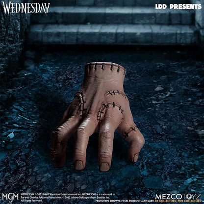 Mezco LDD Presents Wednesday Doll Black/White, 100% Plastic, Gift Boxed