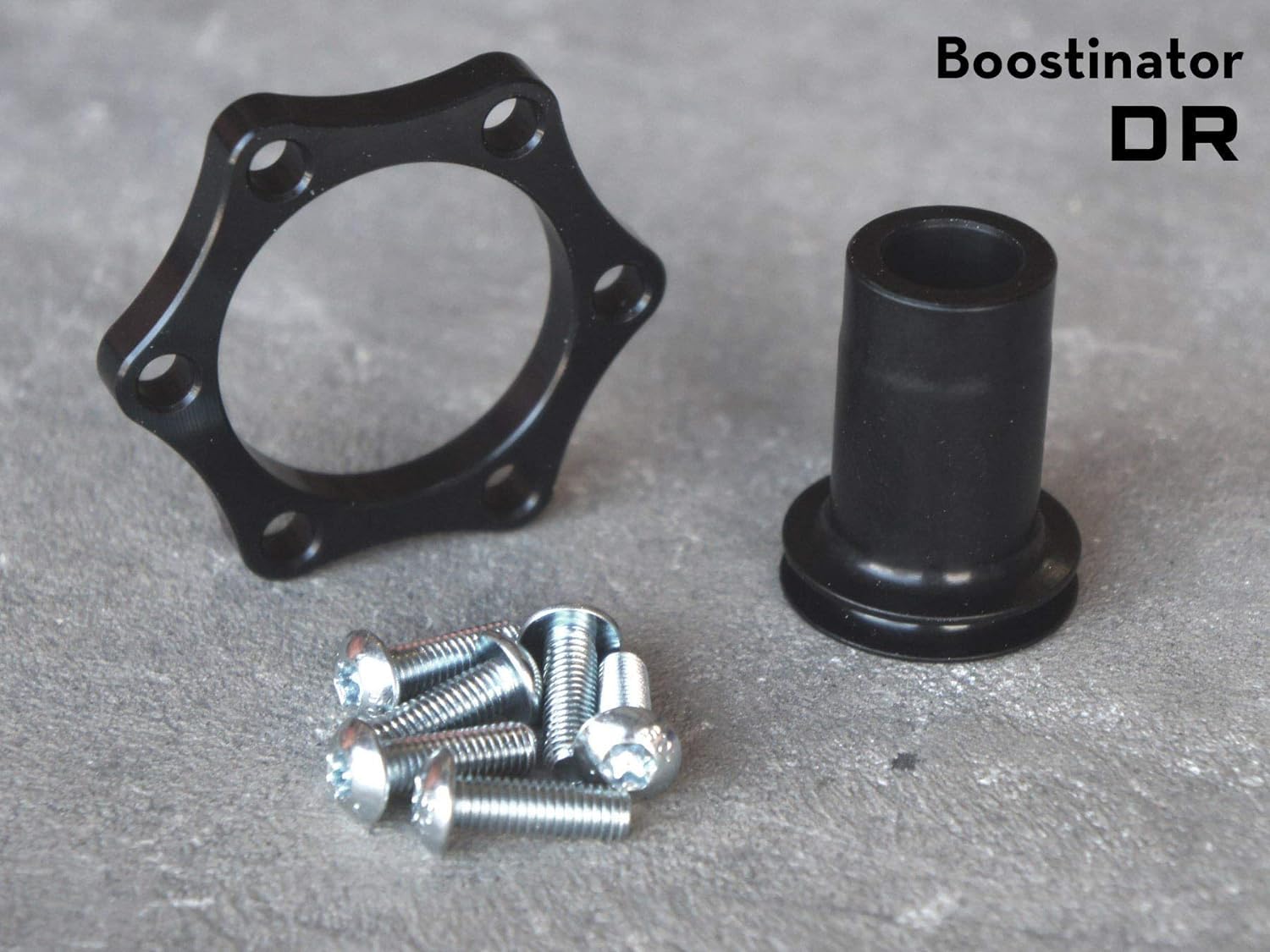 Wolf Tooth: Boostinator Rear DT Star Ratchet Hubs with 6 Bolt IS Rotor Mounts - Black - DT SRH 6B