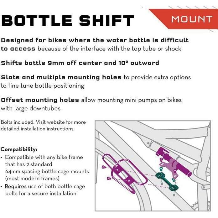 Wolf Tooth B-RAD Bottle Shift Black One Size