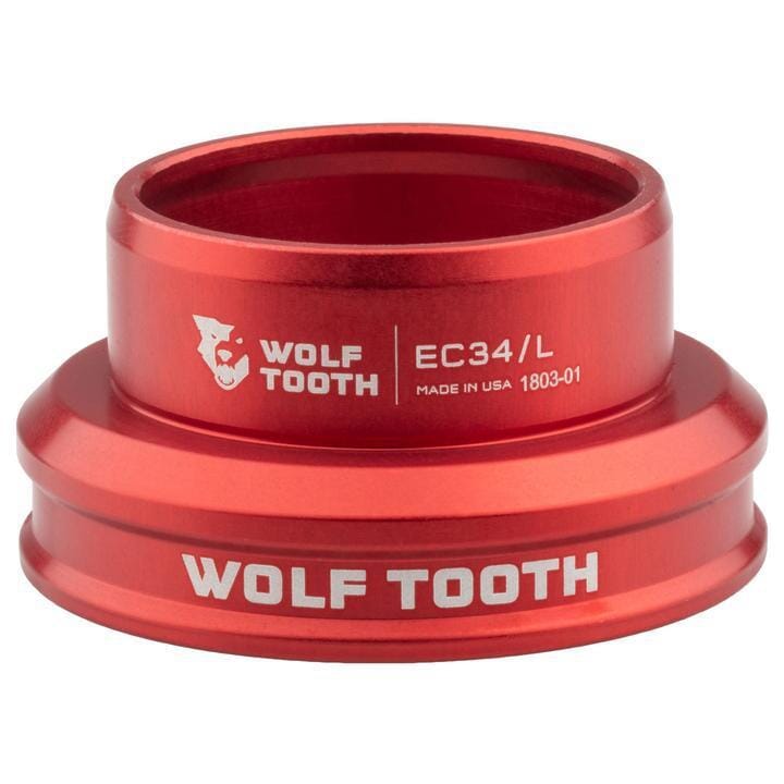 Wolf Tooth Performance External Cup Headset Red Lower EC34/37