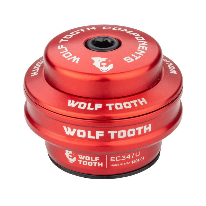 Wolf Tooth Performance External Cup Headset Red Upper EC34/28.6