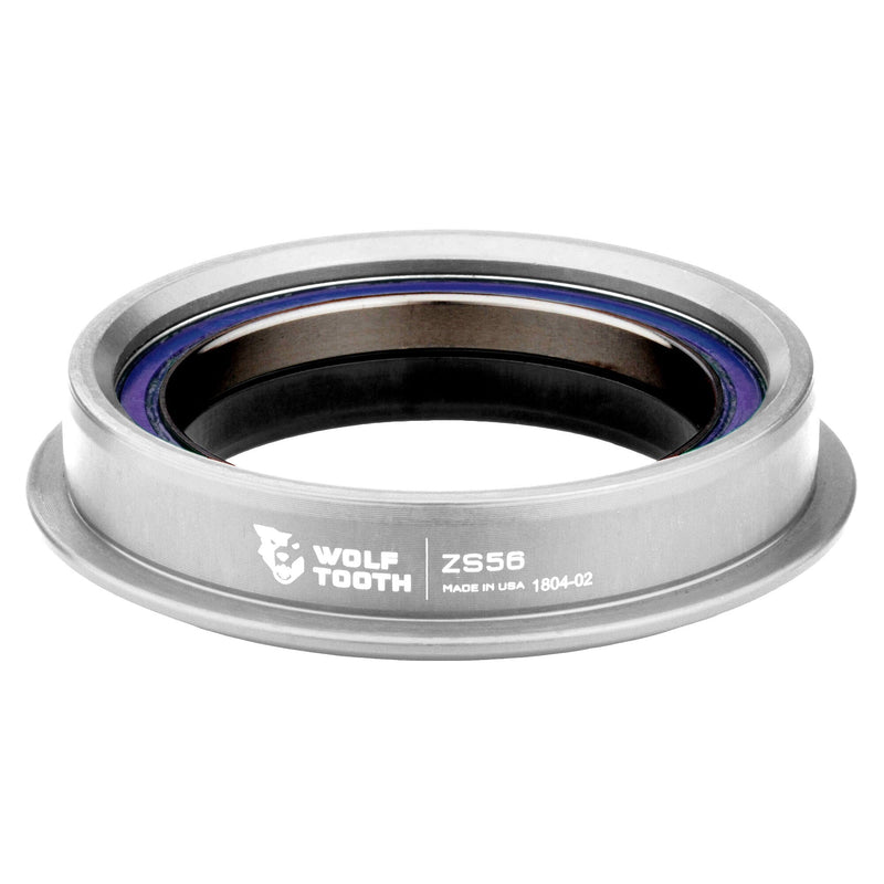 Wolf Tooth Performance ZS56/40 Lower Headset Silver | Lightweight Aluminium Headset Stainless Steel Bearings Wide Colour Range