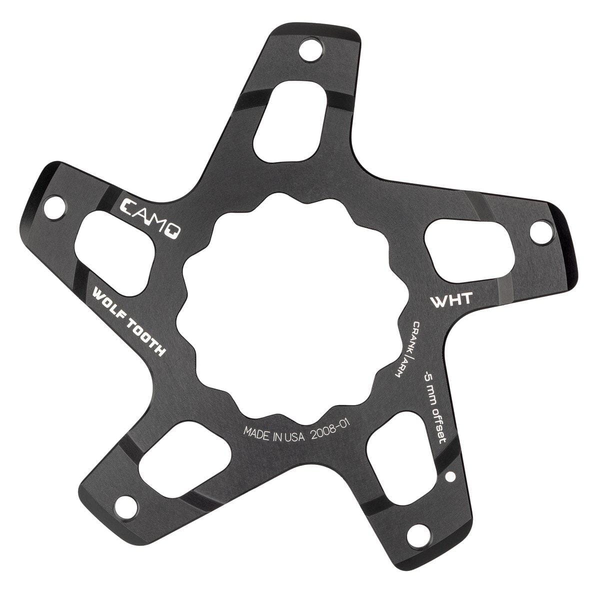 Wolf Tooth CAMO Direct Mount Spider for White Industries Black M5 Boost (52mm Chainline / Offset)