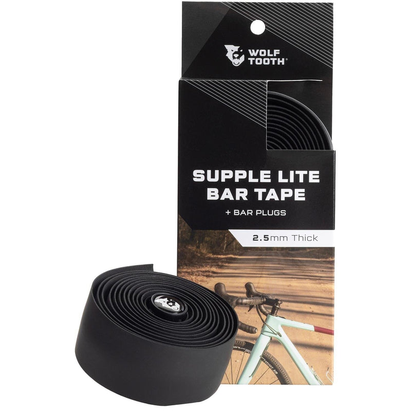 Wolf Tooth Supple Lite Bar Tape Black 2.5mm x 40mm