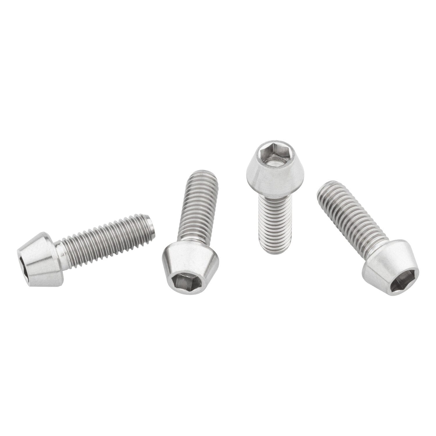Wolf Tooth Titanium Bottle Cage Bolts Silver One Size