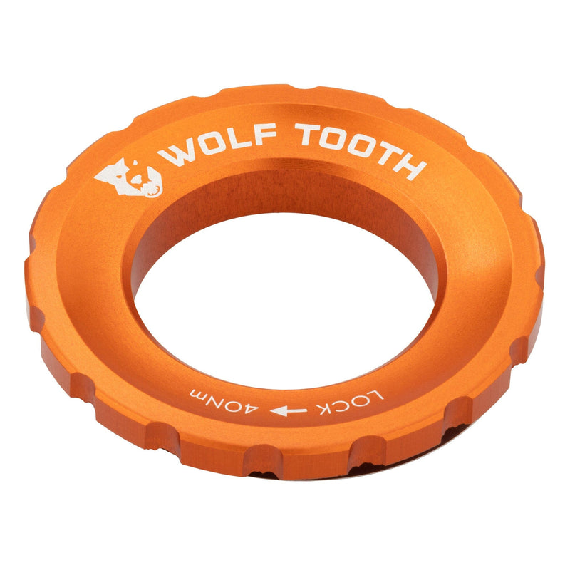 Wolf Tooth Centrelock Rotor Lockring External Spline Orange One Size