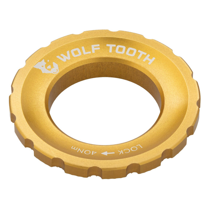 Wolf Tooth Centrelock Rotor Lockring External Spline Gold One Size