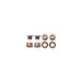 Wolf Tooth Chainring Bolts and Nuts for 1x - Set of 4 Espresso M8 x.75 x 4