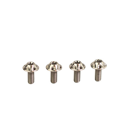 SILCA Titanium Water Bottle cage Screws | Set of 4 | Custom Wide Button Head