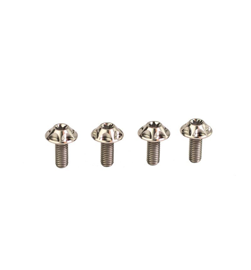 SILCA Titanium Water Bottle cage Screws | Set of 4 | Custom Wide Button Head