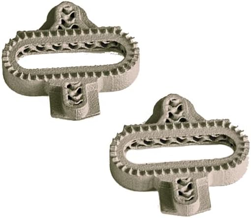 SILCA Kit tacchette Ti stampate in 3D | Pedali Shimano SPD | 1 coppia con viti e piastre in titanio