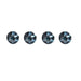 Silca Titanium Bottle Cage Bolts, Aqua (Pack of 4)