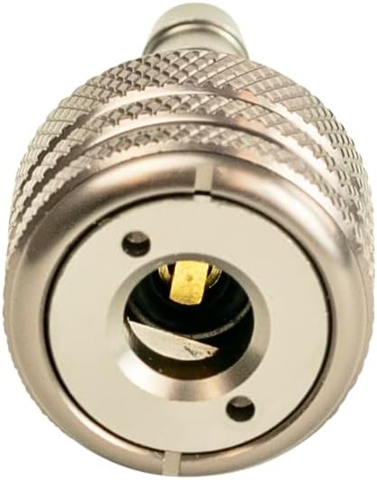 SILCA Schradero tire Chuck | Schrader only snap on Quick Release Chuck (1/4" Hose Barb