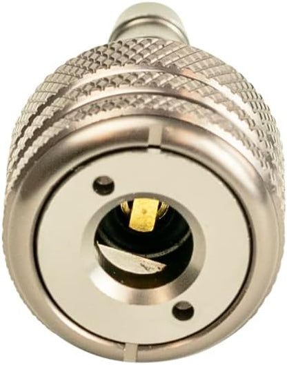 SILCA Schradero tire Chuck | Schrader only snap on Quick Release Chuck (1/4" Hose Barb