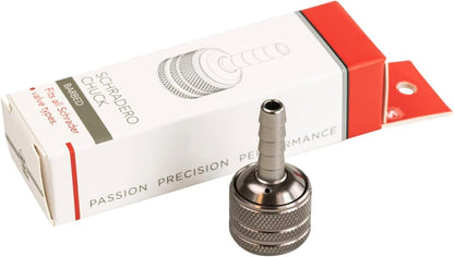 SILCA Schradero tire Chuck | Schrader only snap on Quick Release Chuck (1/4" Hose Barb