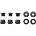 Wolf Tooth Chainring Bolts and Nuts for 1x - Set of 5 Black M8 x.75 x 5