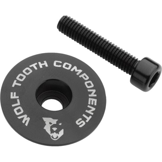 Wolf Tooth Ultralight Stem Cap and Bolt Black One Size