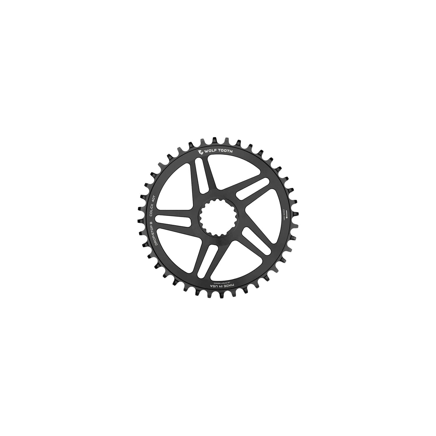 Wolf Tooth Direct Mount Round Chainring for Cannondale Hollowgram - CX and Road Offset Drop Stop B 40T