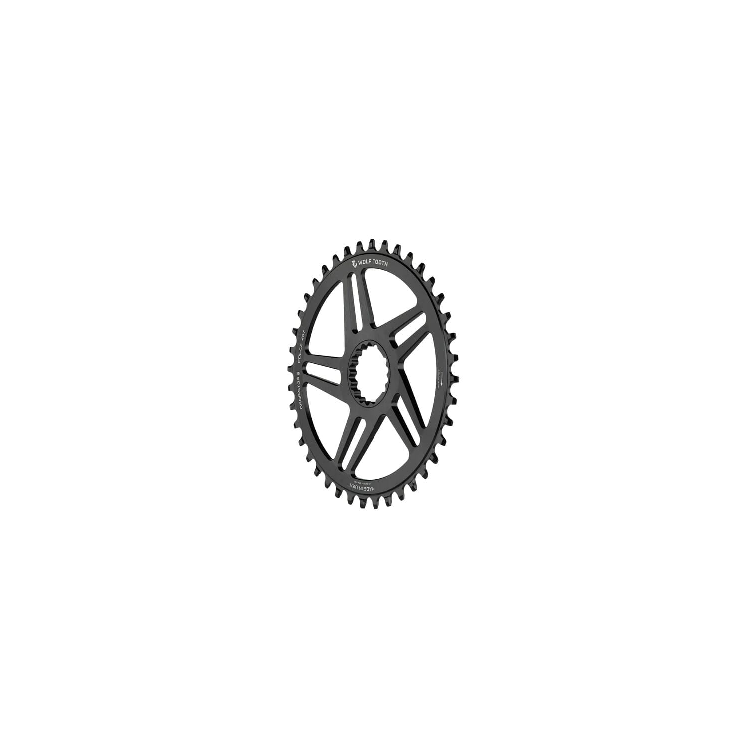 Wolf Tooth Direct Mount Round Chainring for Cannondale Hollowgram - CX and Road Offset Drop Stop B 40T