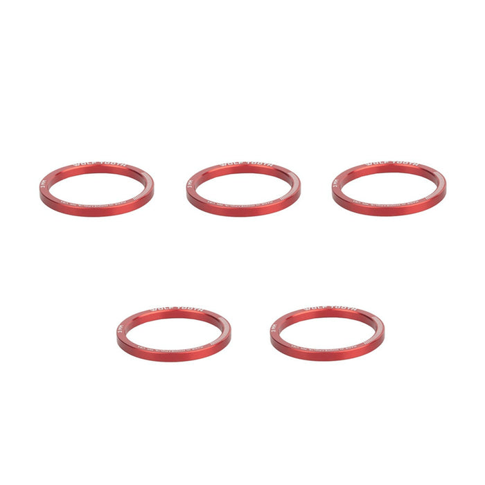 Wolf Tooth Precision Headset Spacers - 5 Pack Red 3mm