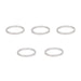 Wolf Tooth Precision Headset Spacers - 5 Pack Silver 3mm