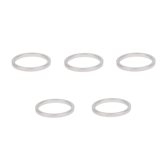 Wolf Tooth Precision Headset Spacers - 5 Pack Silver 3mm