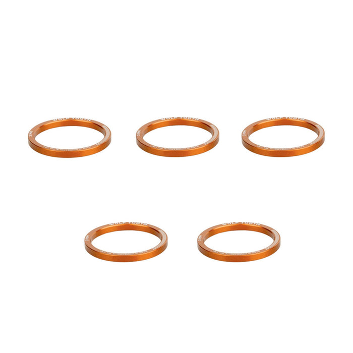 Wolf Tooth Precision Headset Spacers - 5 Pack Orange 3mm