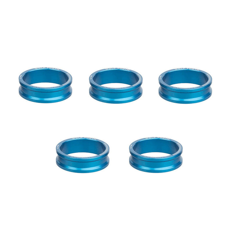 Wolf Tooth Precision Headset Spacers - 5 Pack Blue 10mm