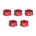 Wolf Tooth Precision Headset Spacers - 5 Pack Red 15mm