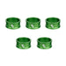 Wolf Dooth Components - Separador de auriculares (5 unidades, 15 mm), color verde
