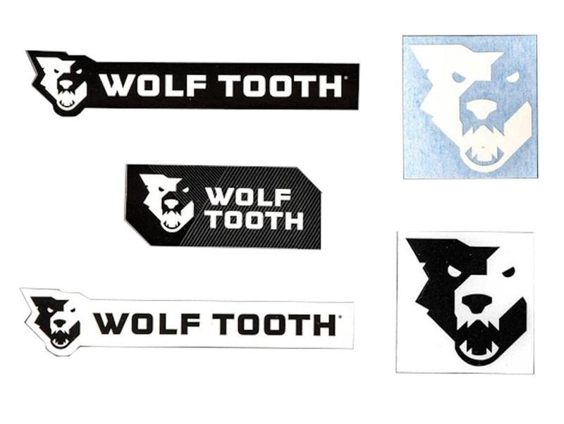 Wolf Tooth: Decal 5 Pack - Black/White - 5 PACK