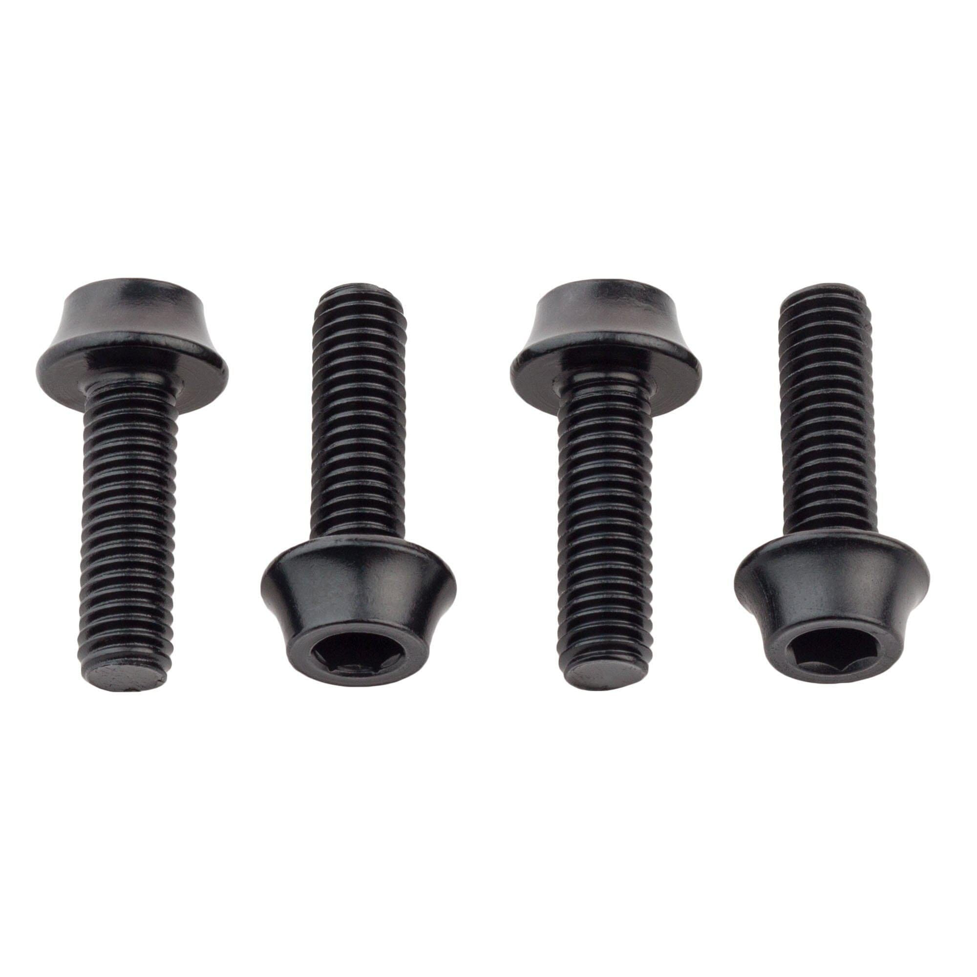 Wolf Tooth Water Bottle Cage Bolts Black 4 Pieces