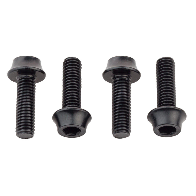 Wolf Tooth Water Bottle Cage Bolts Black 4 Pieces