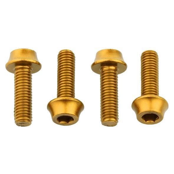 Wolf Tooth Water Bottle Cage Bolts Gold 4 Pieces