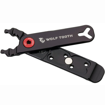 Wolf Tooth Pack Pliers Master Link Combo Chain Tool (Black/Red