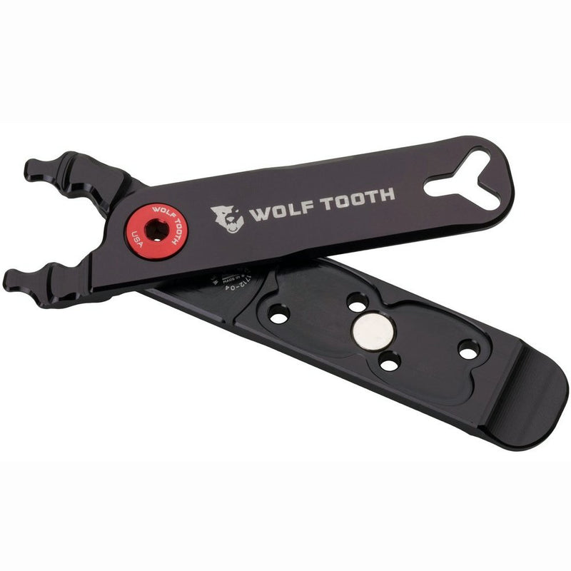 Wolf Tooth Pack Pliers Master Link Combo Chain Tool (Black/Red