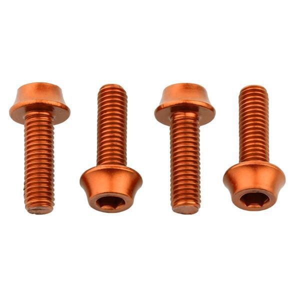 Wolf Tooth Water Bottle Cage Bolts Orange 4 Pieces