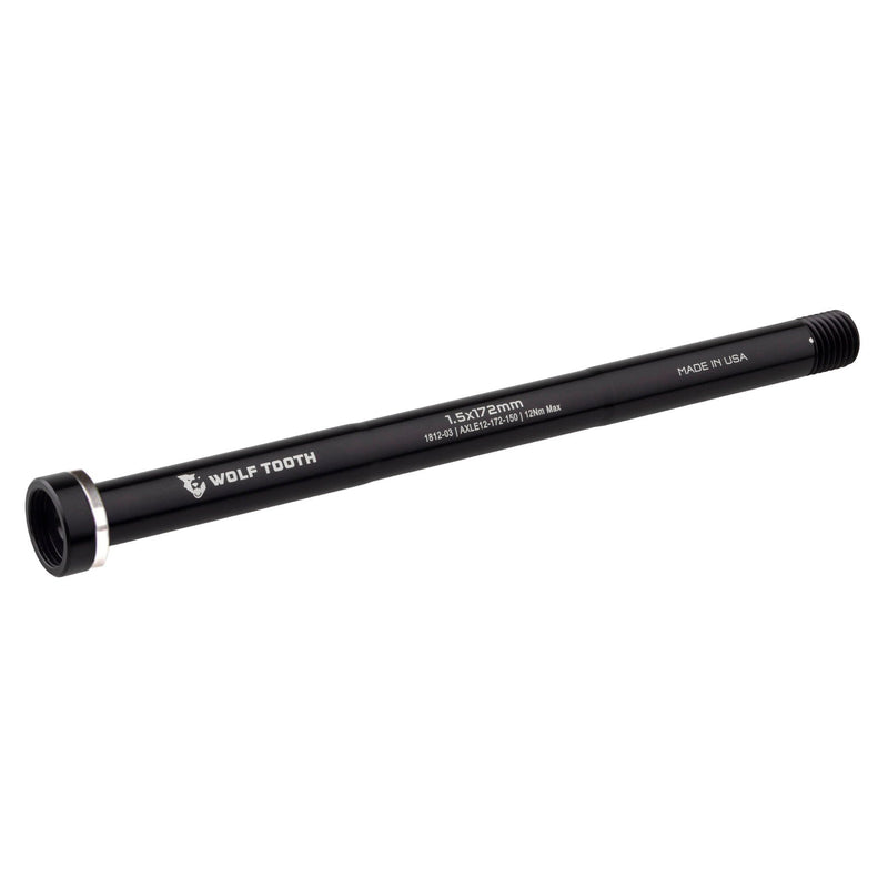 Wolf Tooth Wolf Axle for 12mm Rear Thru-Axle Black 1.5 x 172mm