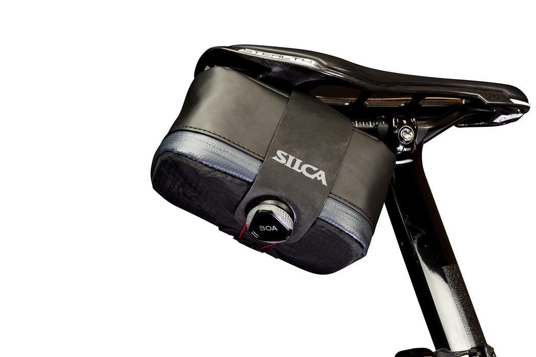 SILCA Mattone Grande | Bicycle Seat Bag secured by BOA Capture System | YKK Waterproof Zipper | 77 Cubic Centimeters of Storage Space | Bike Saddle Bag