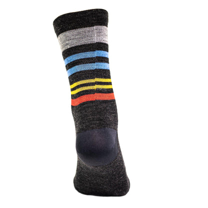 Silca Winter Socks Black/Mondrian Stripes L/XL