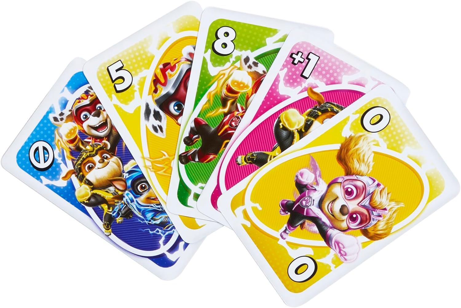 UNO Junior Paw Patrol: The Mighty Movie Kids Card Game for Family Night Featuring 3 Levels of Play