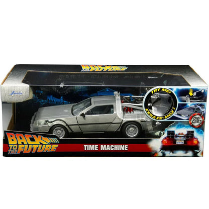 Jada Toys BTTF Part I TIME Machine W/Light 1/24 DIE-CAST Vehicle Gray