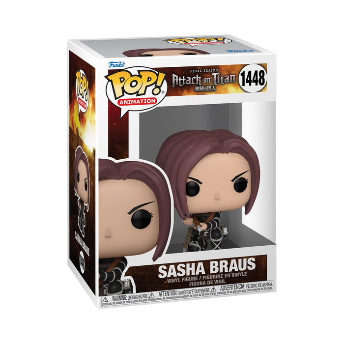Funko Pop! Animation: AoT - Sasha Braus - Attack On Titan - Figura in Vinile da Collezione - Idea Regalo - Merchandising Ufficiale - Giocattoli per Bambini e Adulti - Anime Fans